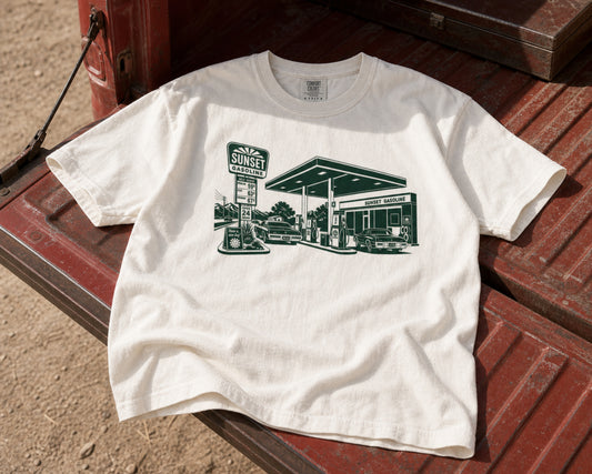 Liminal Gas Station | Comfort Colors C1717 White